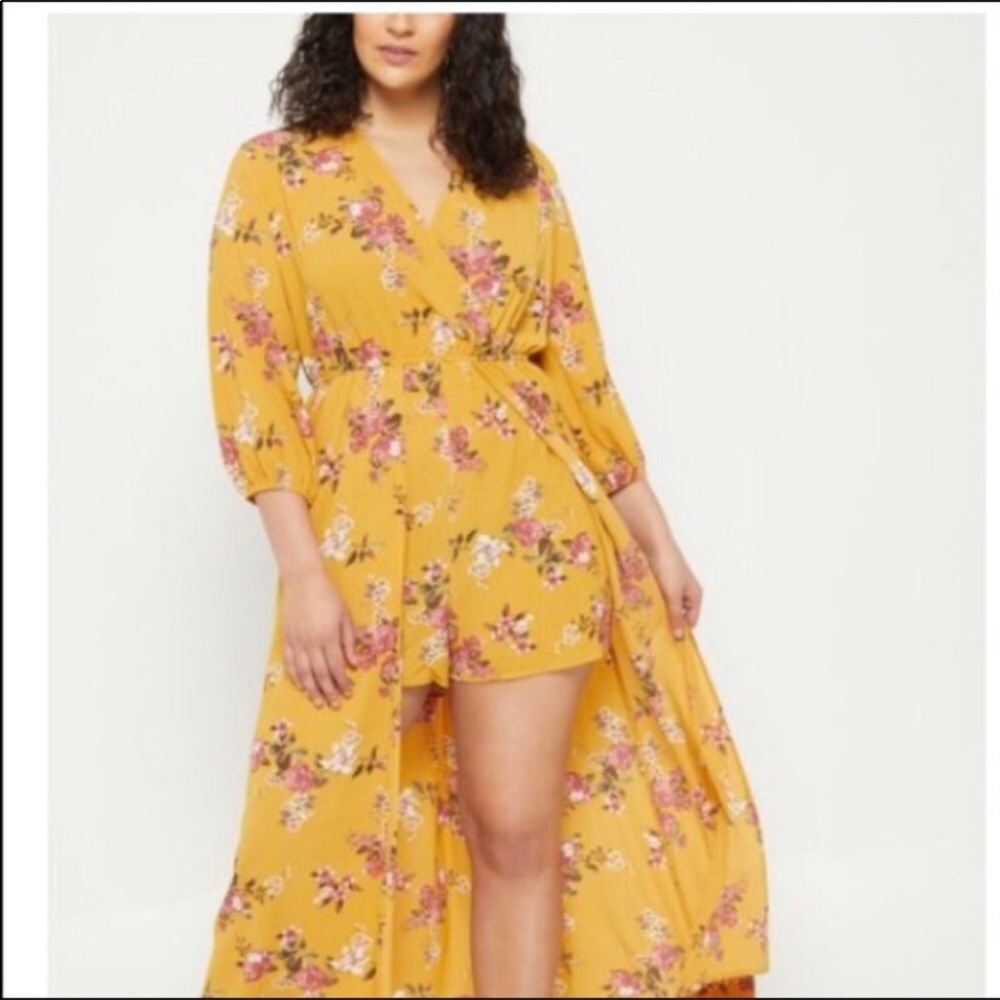 Floral romper maxi | walk-thru jumper